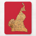 Cameroon Map Mousepad