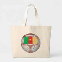 Cameroon Soccer Tote Bags