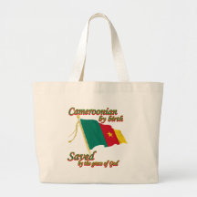 cameroonian by birth saved by the grace of God Canvas Bag