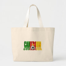 Cameroun flag logo gifts tote bag