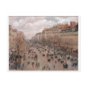 Camille Pissaro - Boulevard Monmartre Paris 1897 postcards