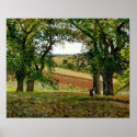Camille Pissarro - Chestnut Trees @ Osny 1873 Oil posters
