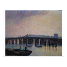 Camille Pissarro - Old Chelsea Bridge 1871 London Post Card