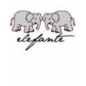 Camiseta Branca Feminina Banda Elefante t-shirts