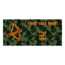 Camo Archery Rack Card