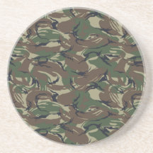 Camo army beverage coaster