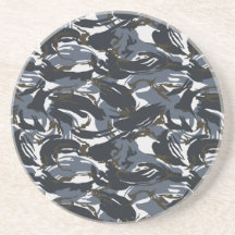 Camo army beverage coasters