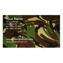 Camo business card