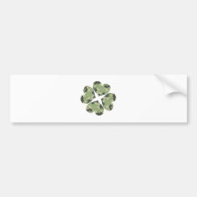 Camo Clover Bumper Stickers
