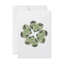 Camo Clover Personalized Announcement
