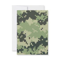 Camo Custom Invitations