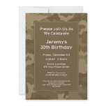 Camo Military Theme Birthday Party