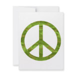 Camo Peace Sign invitations