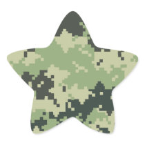 Camo Star Sticker
