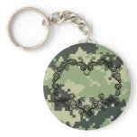Camo Twining Heart keychains