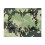 Camo Twining Heart postcards