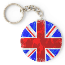 Camo Union Jack Keychain
