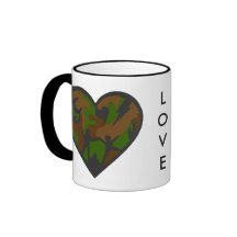 CamoHeart two, LOVE Coffee Mug