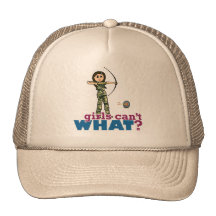 Camouflage Archery Girl - Light Mesh Hats