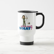 Camouflage Archery Girl - Light Mugs
