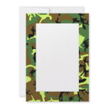 Camouflage Border Invitation