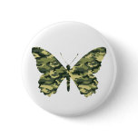 Camouflage Butterfly Silhouette buttons