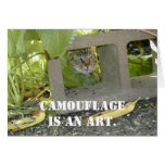Camouflage Cat cards