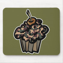 camouflage cupcake mouse pads
