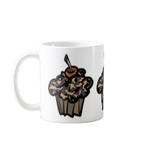 camouflage cupcake mug