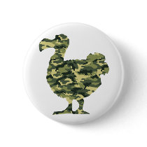 Camouflage Dodo Bird Silhouette Pin