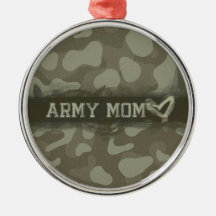 Camouflage Grunge Army Mum  Ornament