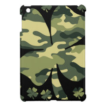 camouflage irish four leaf clover case for the iPad mini