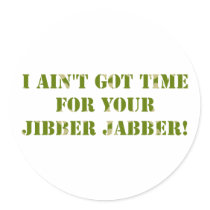 Camouflage Jibber Jabber Sticker