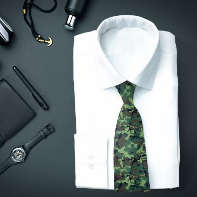 Camouflage Necktie by strictlyties