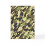 Camouflage note card