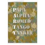 Camouflage Party Card