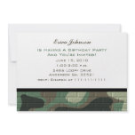 Camouflage Party Invitations