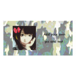 Camouflage photo cards