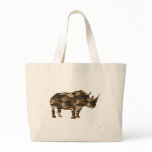 Camouflage Rhinoceros Silhouette bags