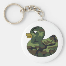 Camouflage Rubber Duck Keychains