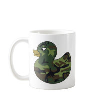 Camouflage Rubber Duck Coffee Mugs