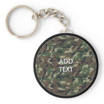 Camouflage Woodland Keychains