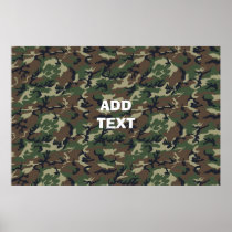 Camouflage Woodland Print