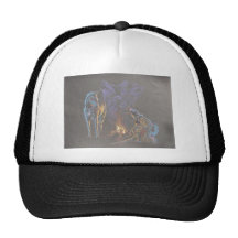 Camp Fire Native American Indian Warrior Mesh Hat