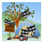 Camp Mischief Birthday Invitation