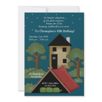 Camp Out - Birthday Party Invitation