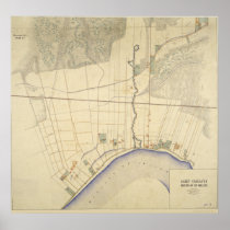 Camp Parapet Louisiana Map 1863-64 Print