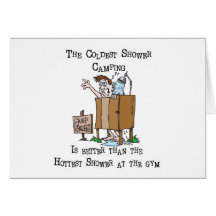 Camp Shower Card