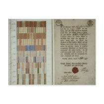 Campaign ribbons and record of duty post card