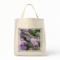 Campanula Flowers Grocery Tote Bag